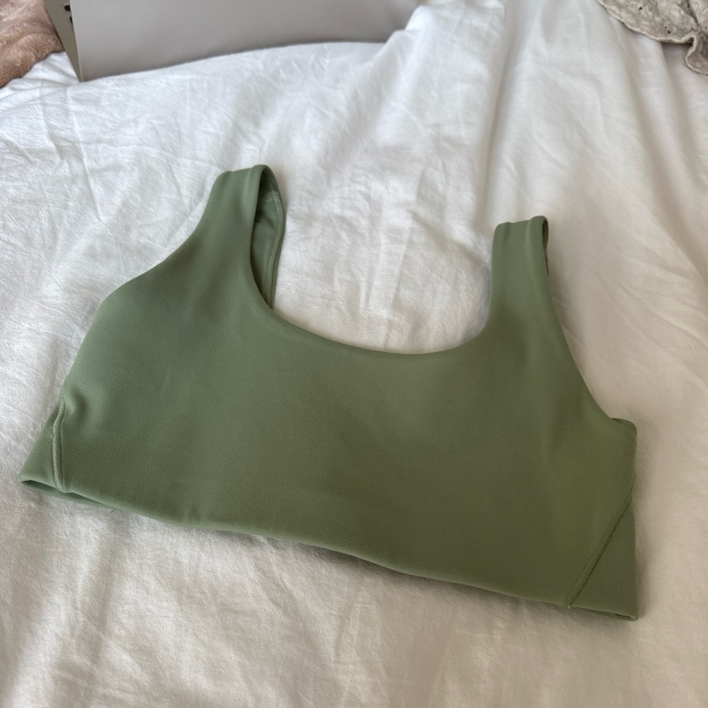 Nike Light Sage Scoop-Neck Dri-FIT Sports Bra